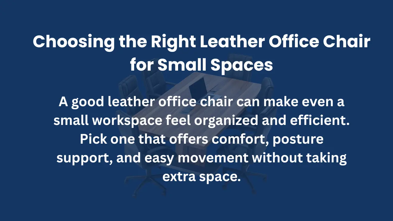 How to Choose Perfect Leather Office Chair for Small Office Spaces